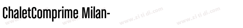 ChaletComprime Milan字体转换